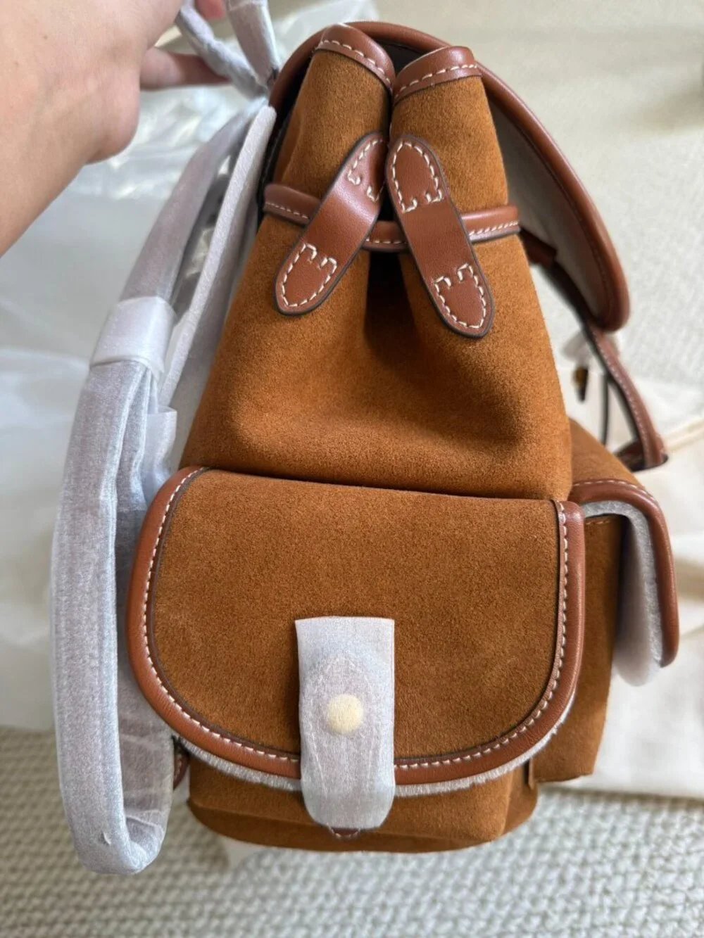 Polo Ralph Lauren Suede Bellport Backpack In Brown | ModeSens - Picture 7 of 10